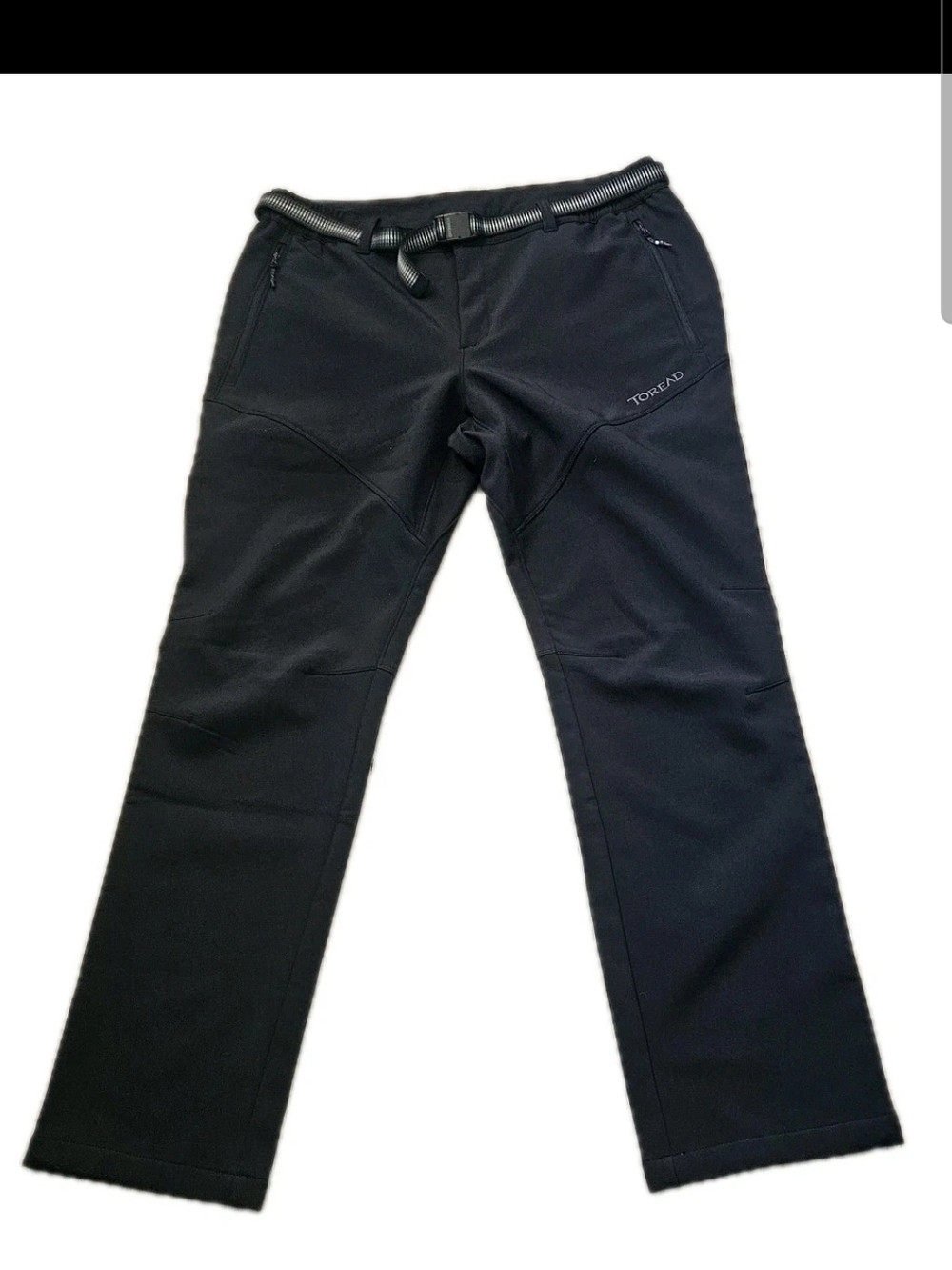 TOREAD Men’s Softshell Outdoor Pants – Fleece Lined, Water Resistant, Windproof